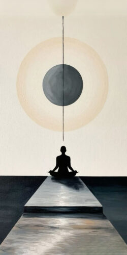 Meditasyon Minimal Soyut Tablo