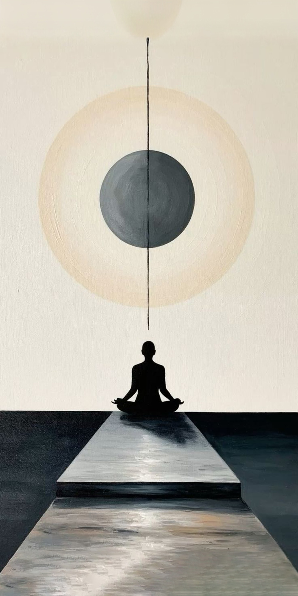 Meditasyon Minimal Soyut Tablo