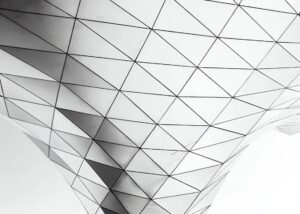 Modern Cephe Beyaz Üçgen Panel Tablosu