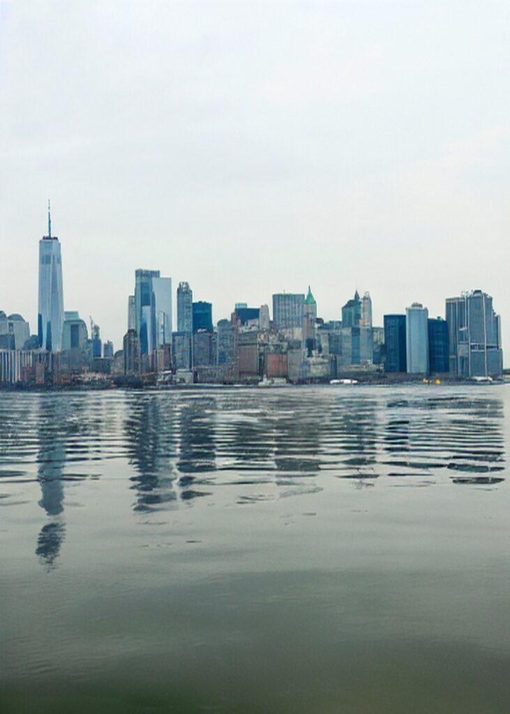 New York Bulutlu Tablosu - kanvas ve cam tablo | Dekolata