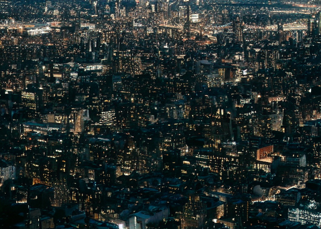 New York Gece Havadan Tam Doluluk