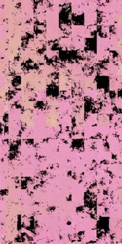 Pembe Siyah Grunge Geometrik Tablo