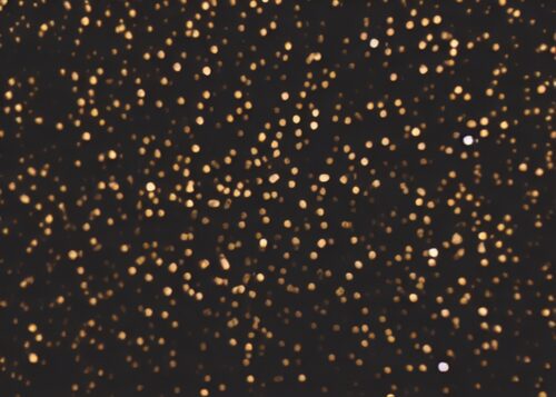 Siyah Altın Parçacık Bokeh Tablo