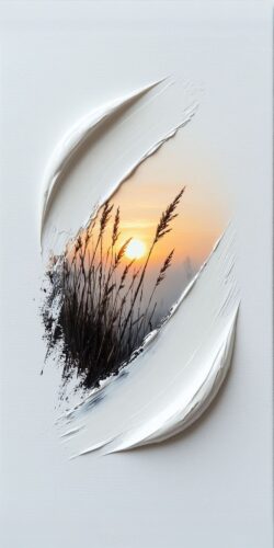 Siyah Beyaz Soyut Minimal Tablo