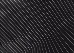 Siyah Kıvrımlı Çizgili Minimalist Tablo