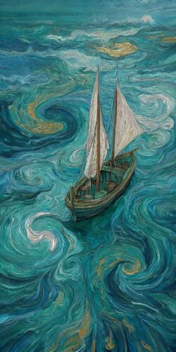 Van Gogh Style Yelken Tablo