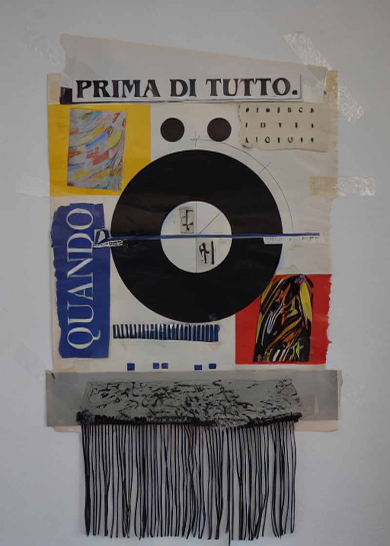 Vinil Plak İtalyan Kolaj Sanat Tablosu