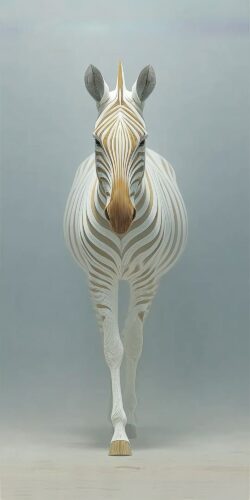 Zebra Minimal Beyaz Tablo