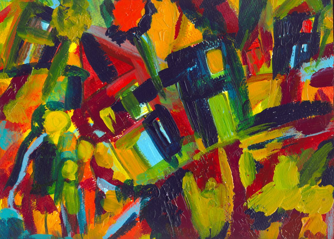 İsimsiz (1910) - Wassily Kandinsky Tablo kanvas tablo