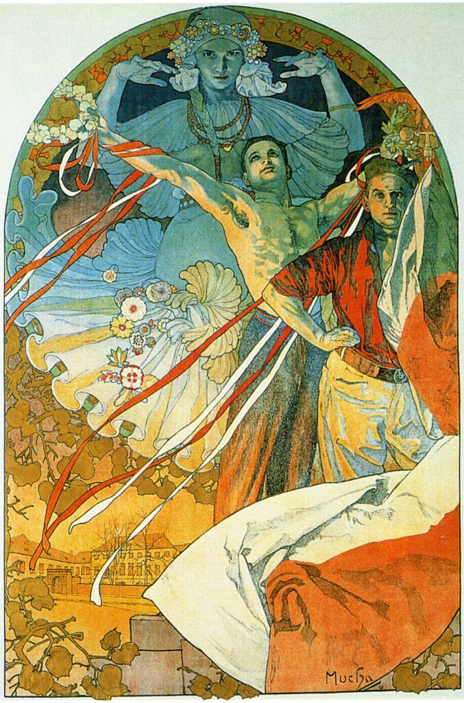 8th Sokol Festival (1912) - Alphonse Mucha Tablo