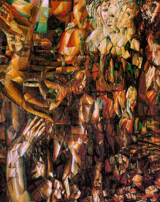A Couple (1912) – Pavel Filonov Tablo