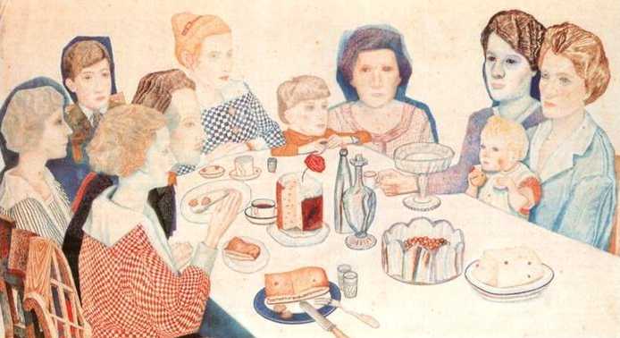A Family Portrait (1924) – Pavel Filonov Tablo