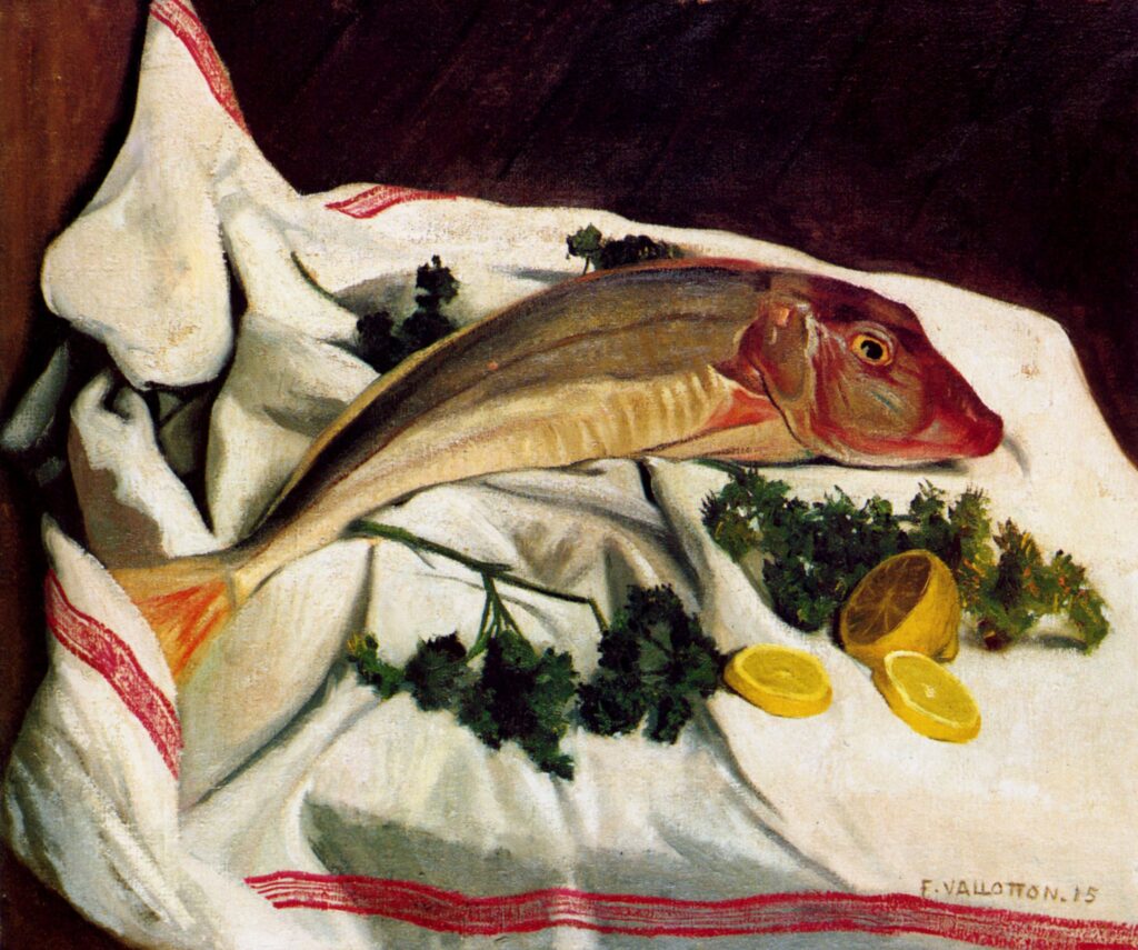 A Gurnard one has towel (1914) - Félix Vallotton Tablo