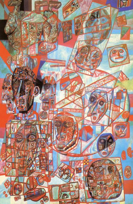 A Man in the World (1925) – Pavel Filonov Tablo