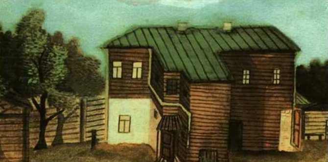 A Small House in Moscow (1894) – Pavel Filonov Tablo