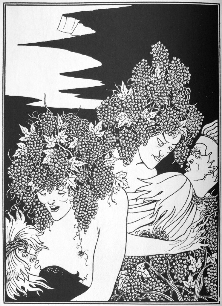 A Snare of Vintage (1894) - Aubrey Beardsley Tablo
