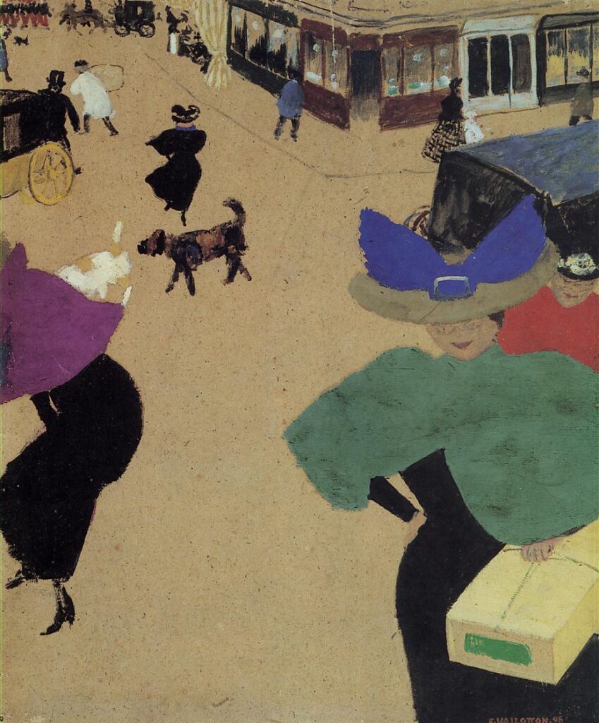 A Street (also known as Street Corner) (1895) - Félix Vallotton Tablo