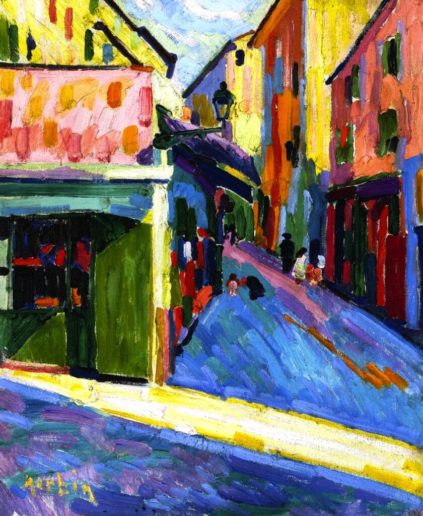 A Street in Bastia - Auguste Herbin Tablo