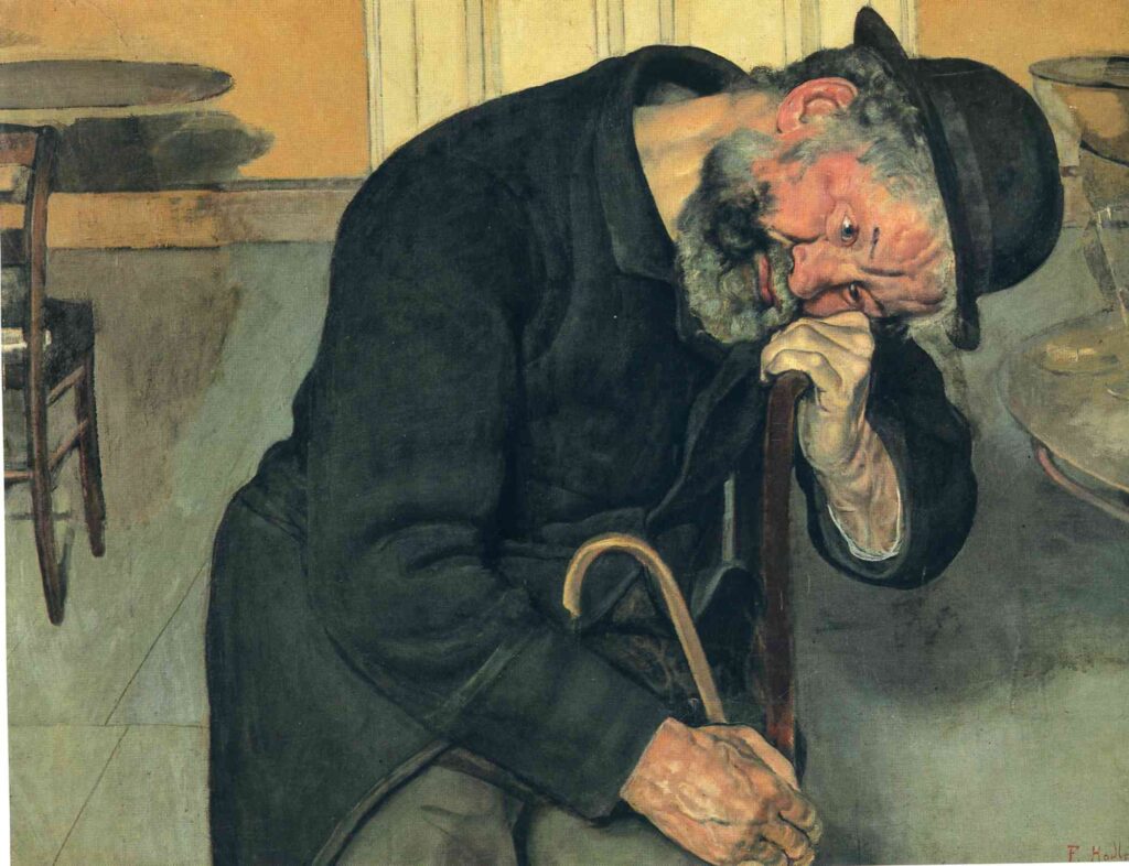 A Troubled Soul - Ferdinand Hodler Tablo