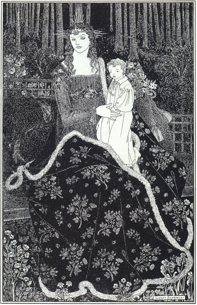 A large Christmas Card (1895) - Aubrey Beardsley Tablo