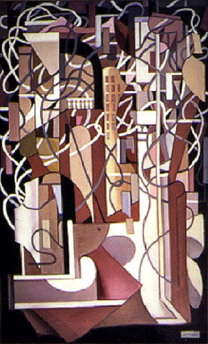 Abstract Composition with Balustrade (1953) – Tamara de Lempicka Tablo