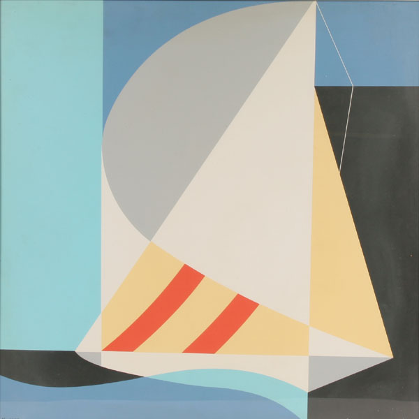 Abstract Sailboat – John Vassos Tablo