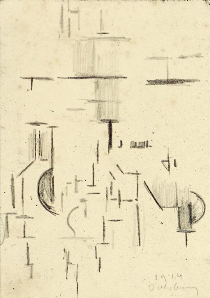 Abstract church (1915) - Theo van Doesburg Tablo