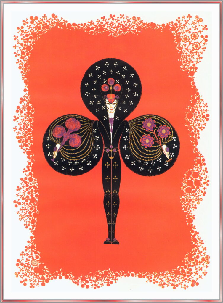 Ace Of Clubs - Erté Tablo