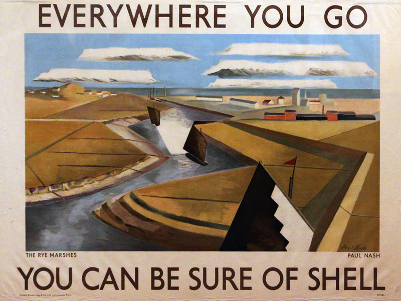 Advertising Poster for Shell (1932) – Paul Nash Tablo