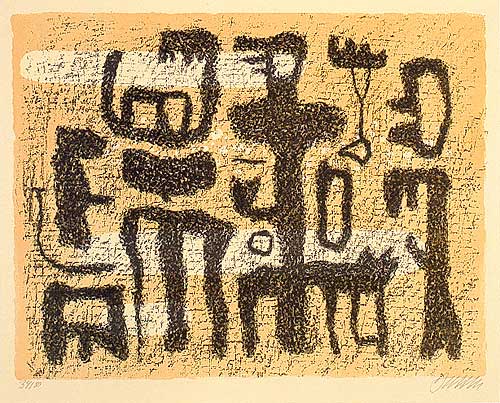 African Tale (1946) – Willi Baumeister Tablo