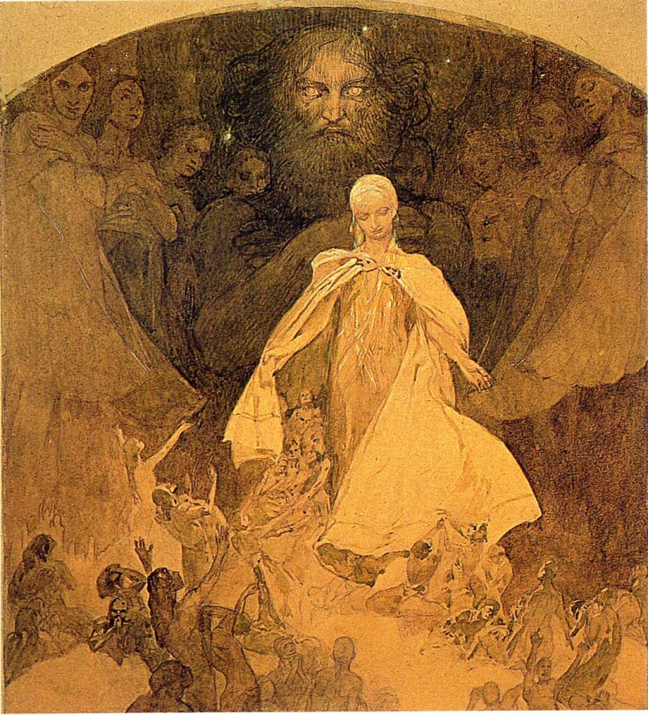 Age of Wisdom (1936) - Alphonse Mucha Tablo