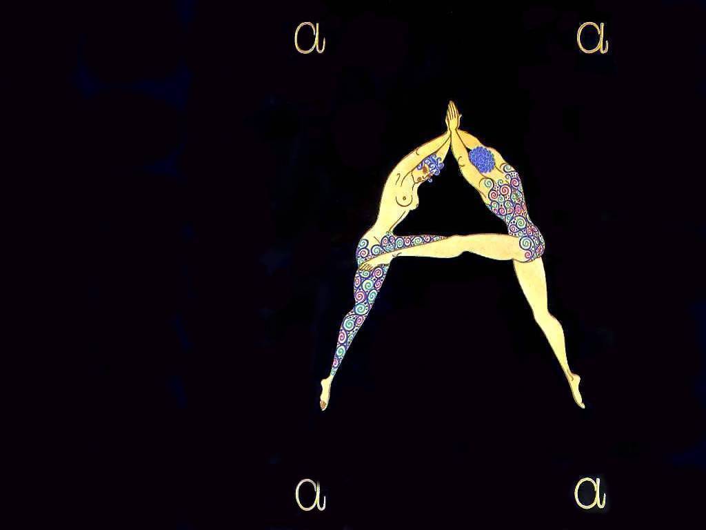 Alphabet A – Erté Tablo