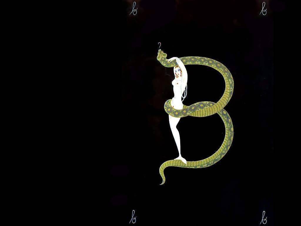 Alphabet B – Erté Tablo
