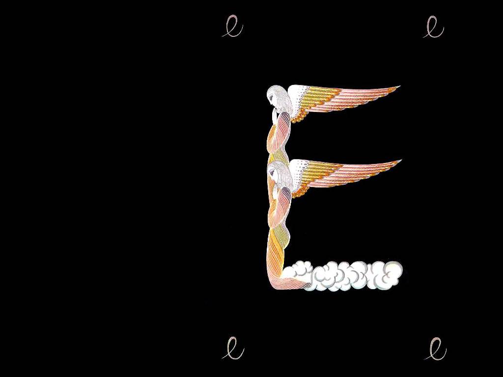 Alphabet E – Erté Tablo