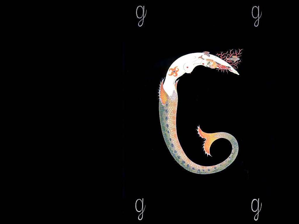 Alphabet G – Erté Tablo
