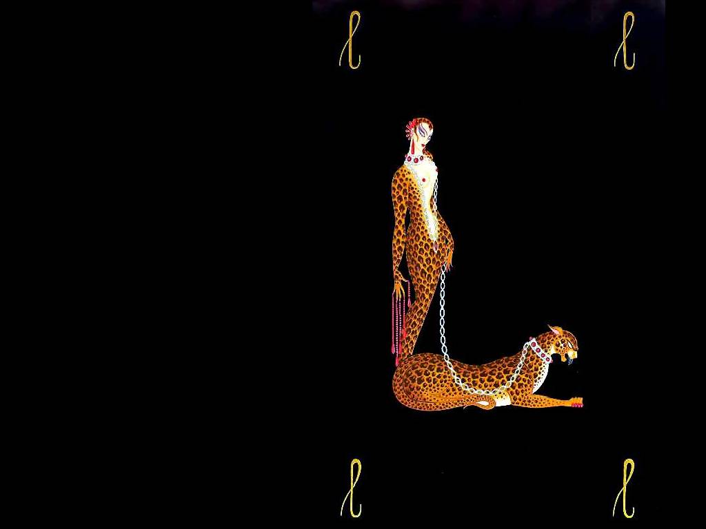Alphabet L – Erté Tablo