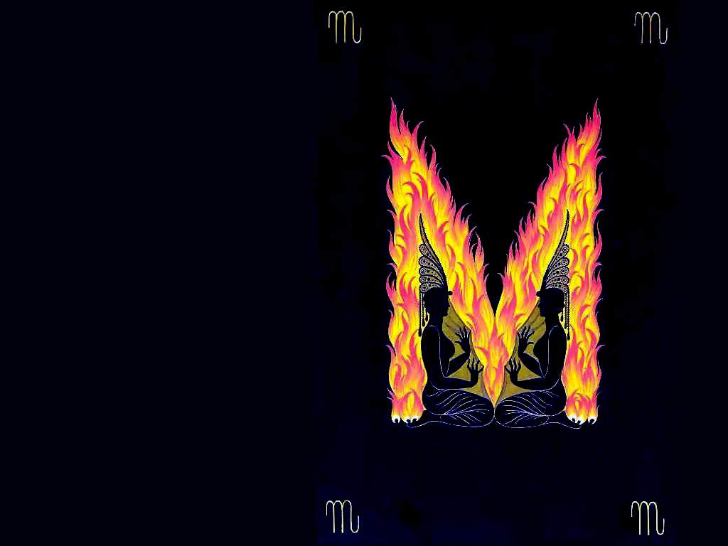 Alphabet M – Erté Tablo