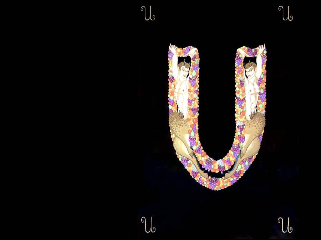 Alphabet U – Erté Tablo