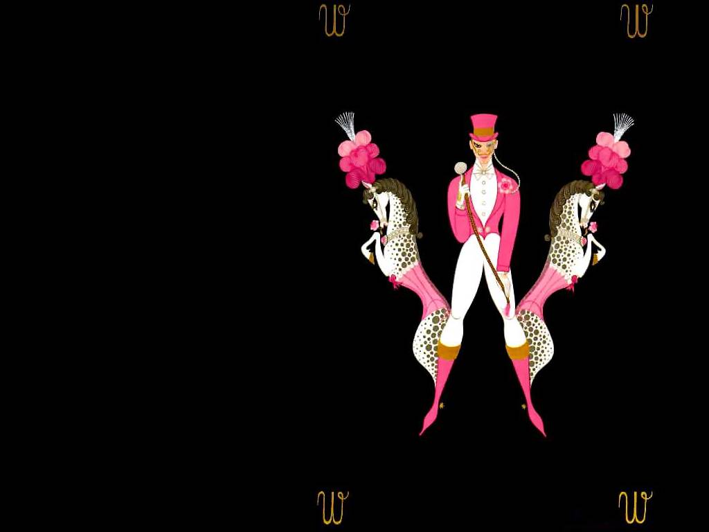 Alphabet W – Erté Tablo