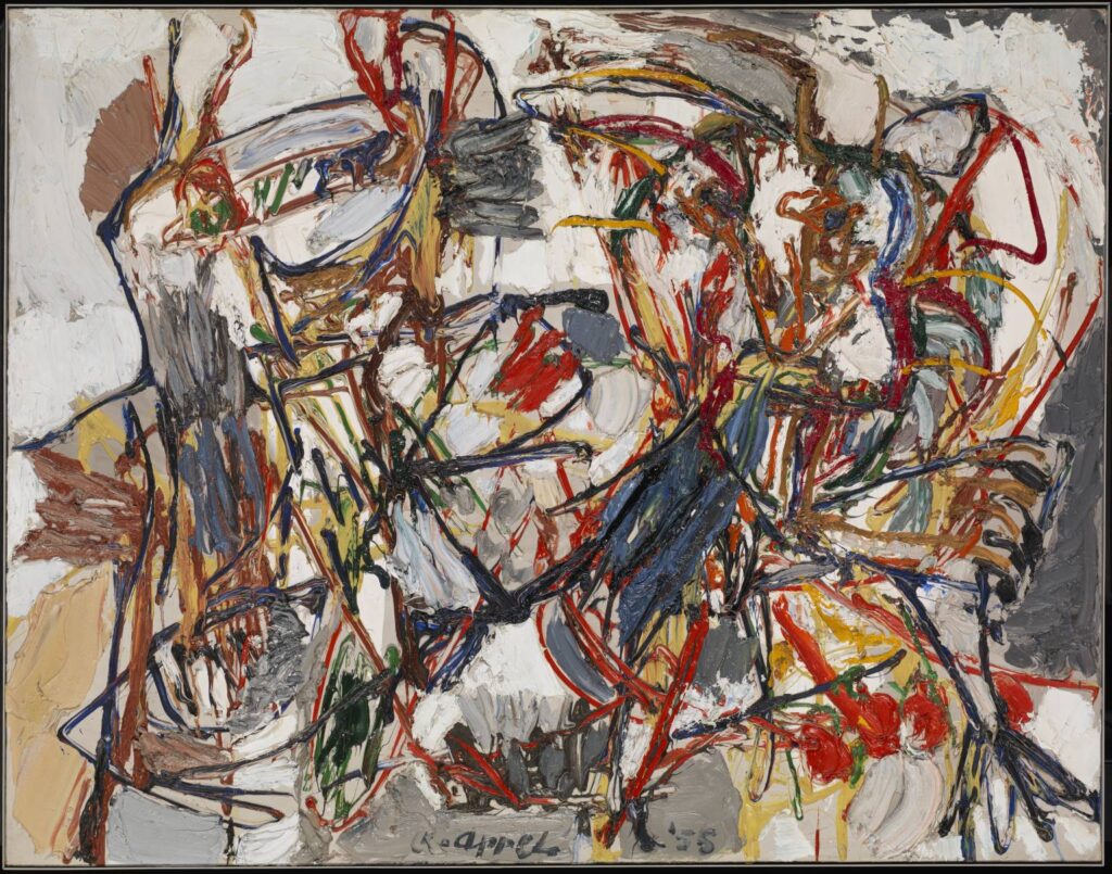 Amorous Dance (1955) - Karel Appel Tablo