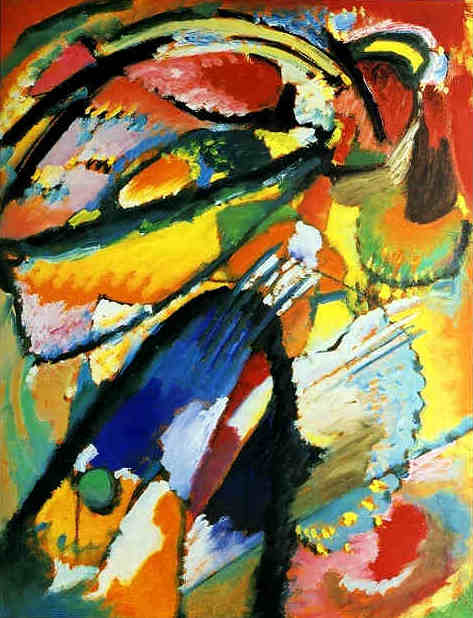 An angel of the Last Judgement (1911) – Wassily Kandinsky Tablo