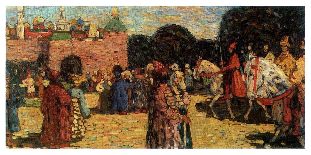 Ancient Russia (1904) - Wassily Kandinsky Tablo
