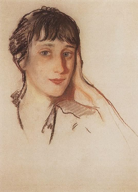 Anna Akhmatova (1922) – Zinaida Serebriakova Tablo