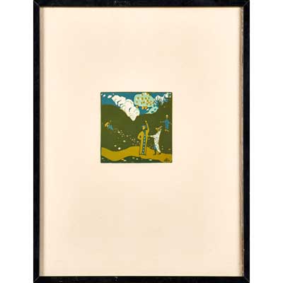 Apple Tree (Apfelbaum) (1913) – Wassily Kandinsky Tablo