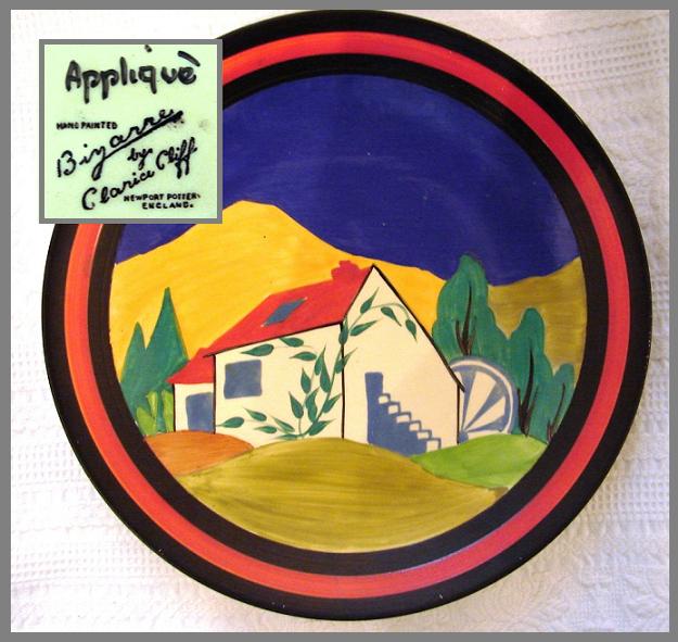 Applique Lugano (1930) – Clarice Cliff Tablo