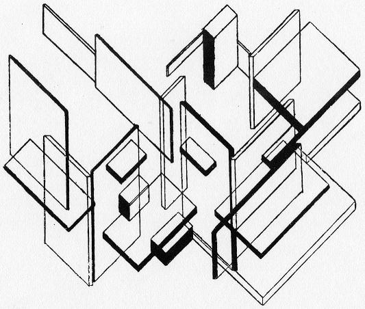 Architectural Analysis (1923) – Theo van Doesburg Tablo