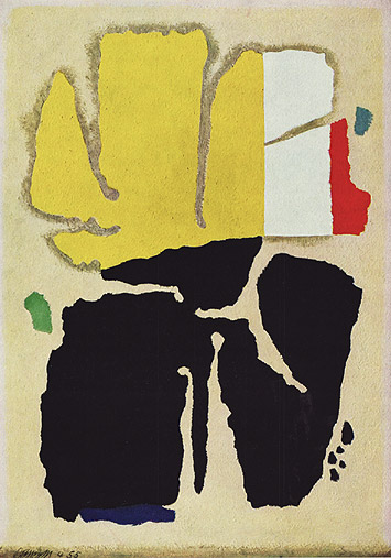 Aru with Yellow (1955) – Willi Baumeister Tablo
