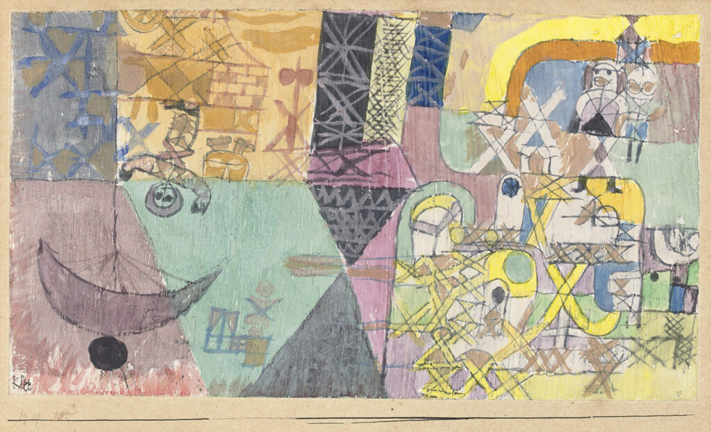 Asian entertainers (1919) - Paul Klee Tablo