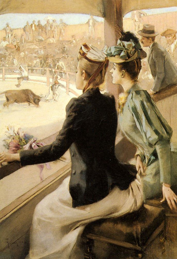 At The Bullfight – Albert Lynch Tablo