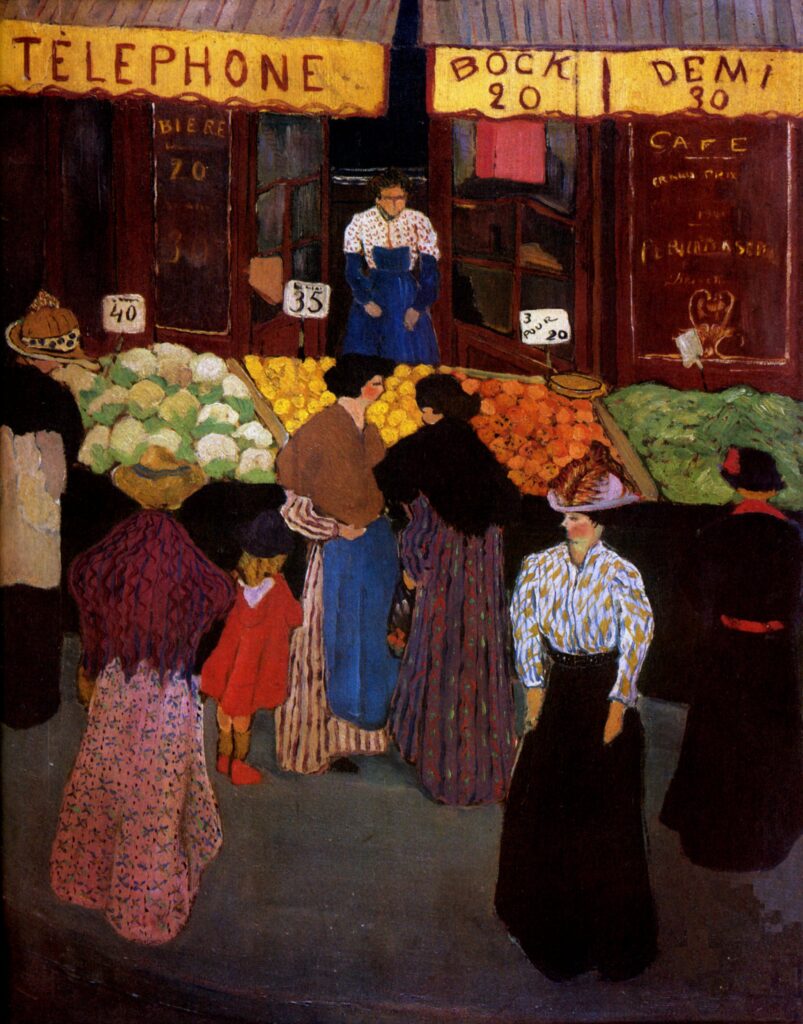 At the Market (1895) – Félix Vallotton Tablo
